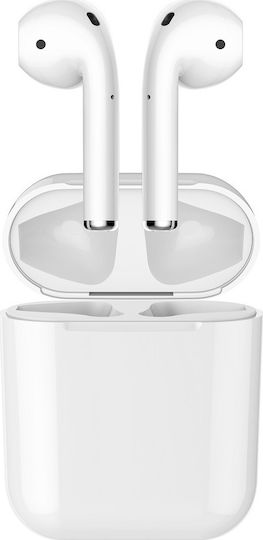 Devia EM043 Earbud Bluetooth Handsfree Earphones with Charging Case White view 3