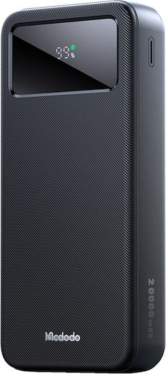 Mcdodo MC-4230 Power Bank 20000mAh 22.5W with 2 USB-A Ports and USB-C Port Power Delivery / Quick Charge 3.0 Black view 2