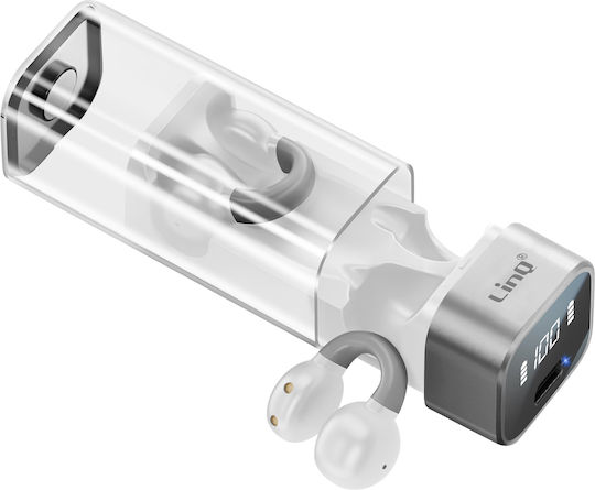 LinQ R9562 Bone Conduction Bluetooth Handsfree Earphones White view 1