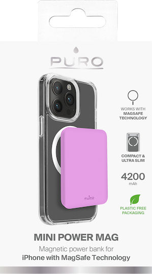 Puro Mini Power MagSafe 4200mAh 15W Pink Ansicht 2