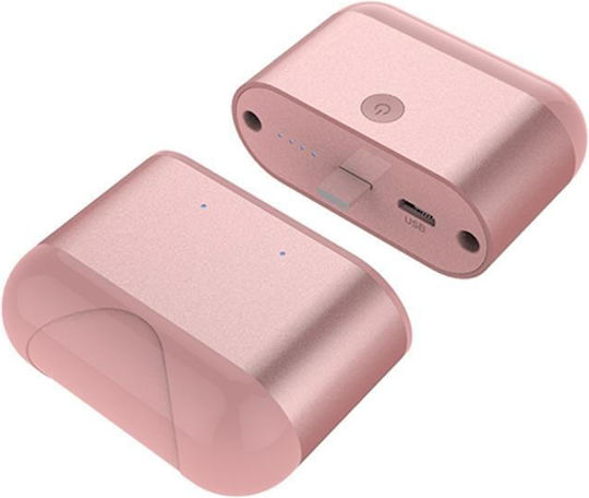 X2 Mini In-ear Bluetooth Handsfree Earphones with Sweat Resistance and Charging Case Rose Gold vue 8