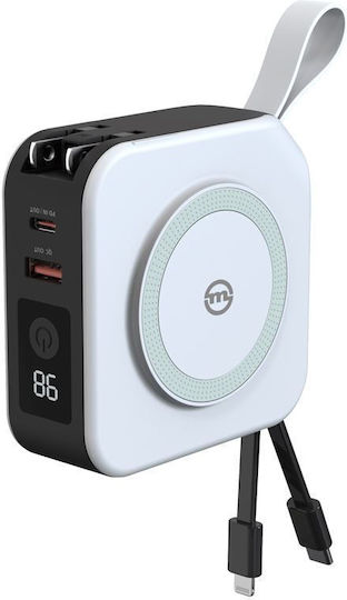 Mobile Origin Power Bank 10000mAh with USB-A Port and USB-C Port White vista 3