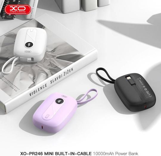 XO PR246 Power Bank 10000mAh 20W Power Delivery Purple view 5