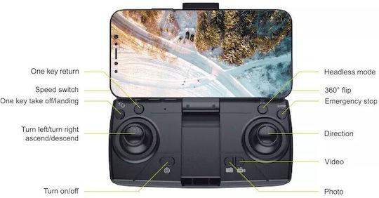 Andowl Drone with 1080p Camera and Controller view 4
