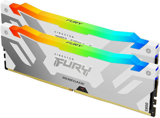 Kingston Fury Renegade RGB DDR5 32GB RAM with 2x16GB Modules and Speed 6000 for Desktop KF560C32RWAK2-32