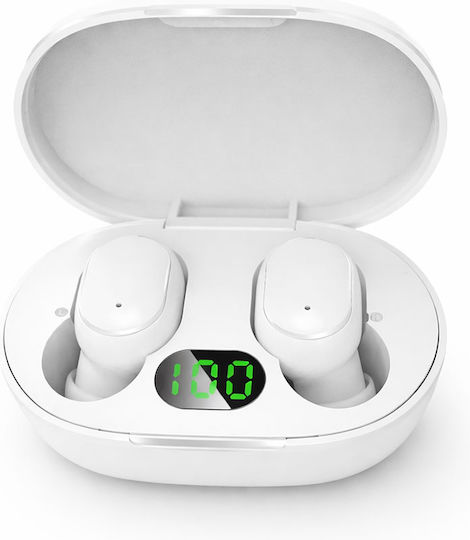 Aicnly E6S In-ear Bluetooth Handsfree Headphones White