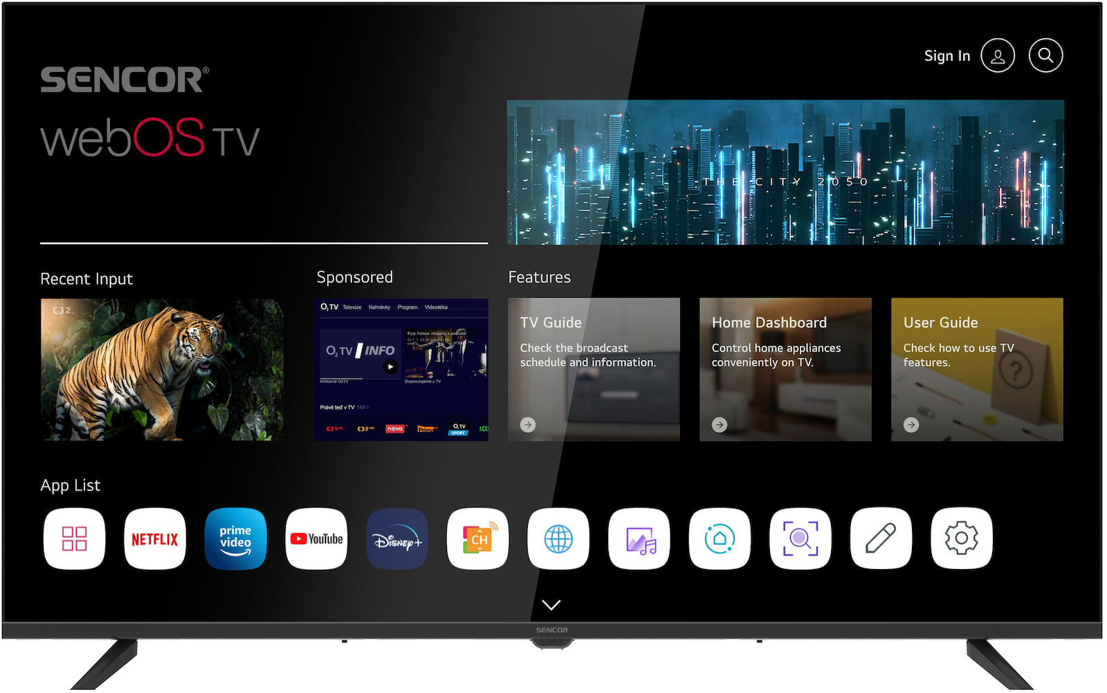 Sencor Smart Television 40" Full HD LED SLE 40FS810B (2025) view 1