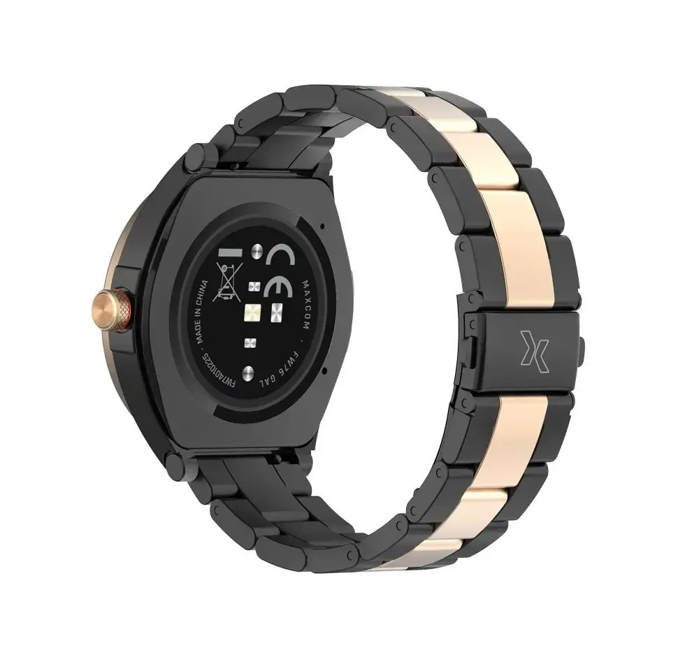 MaxCom FW76 Stainless Steel 42mm Smartwatch with SIM and Heart Rate Monitor (Gal Black) view 5