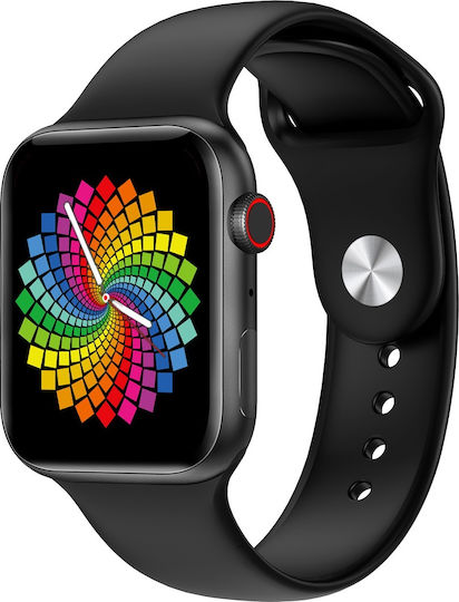 K6 Smartwatch with Heart Rate Monitor (Black) view 4
