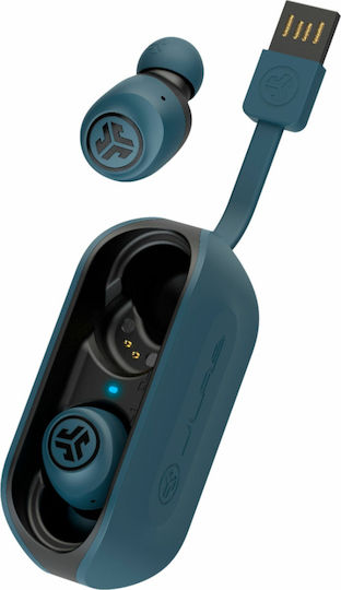 Jlab GO Air In-ear Bluetooth Handsfree Earphones with Sweat Resistance and Charging Case Blue vue 4