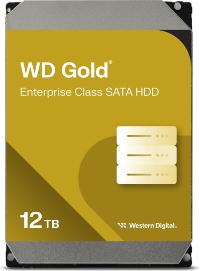 Western Digital Gold 12TB HDD Hard Drive 3.5" SATA III 7200rpm with 512MB Cache for Server WD122KRYZ view 3
