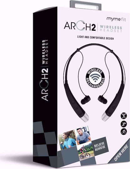 MyMe Arch 2 In-ear Bluetooth Handsfree Earphones with Sweat Resistance Black