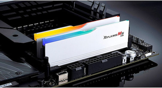 G.Skill Ripjaws M5 RGB DDR5 64GB RAM with 2x32GB Modules and Speed 6400 for Desktop F5-6400J3239G32GX2-RM5RW view 4