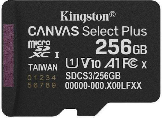 Kingston microSDXC 256GB U1 V10 A1 UHS-I 150MB/s with Adapter view 2