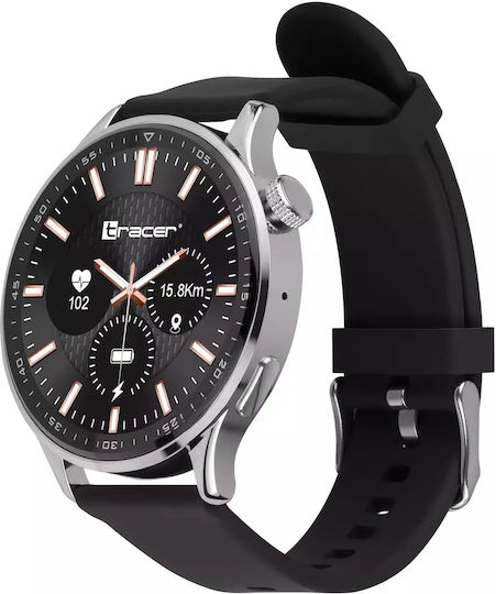 Tracer SMW9 X-Tro 47mm Smartwatch with Heart Rate Monitor (Silver) view 3
