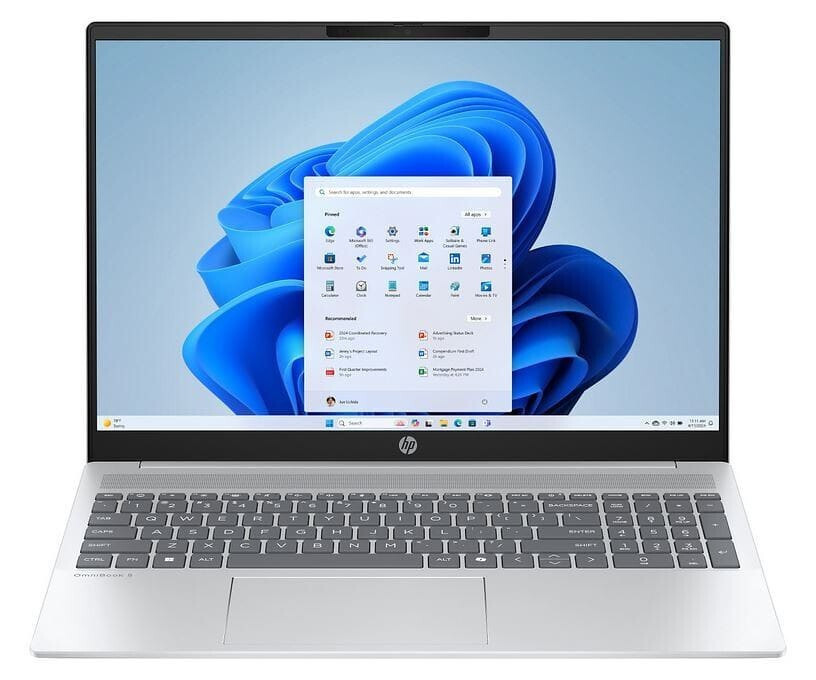HP OmniBook 5 AI 16-ag1217nw 16" IPS FHD+ (Ryzen AI 300 Series-7 350/16GB/512GB SSD/W11 Home) Glacial Silver (US Keyboard) view 1