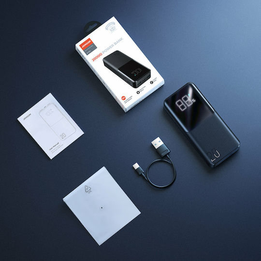 Joyroom JR-T014 Power Bank 20000mAh 15W with 2 USB-A Ports and USB-C Port Power Delivery / Quick Charge 3.0 Black view 5