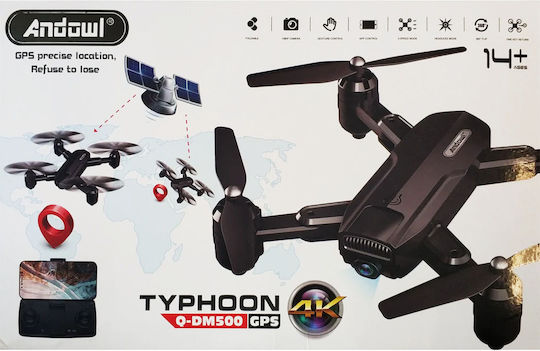 Andowl Typhoon Drone with Camera and Controller view 2