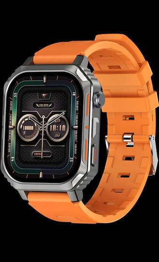 Riversong Motive 8S Smartwatch with Heart Rate Monitor (Orange) view 4