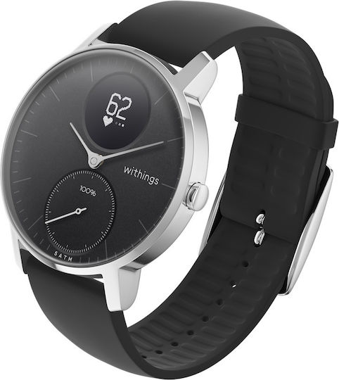 Withings Activité Steel HR Waterproof Smartwatch with Heart Rate Monitor (Black) vue 3