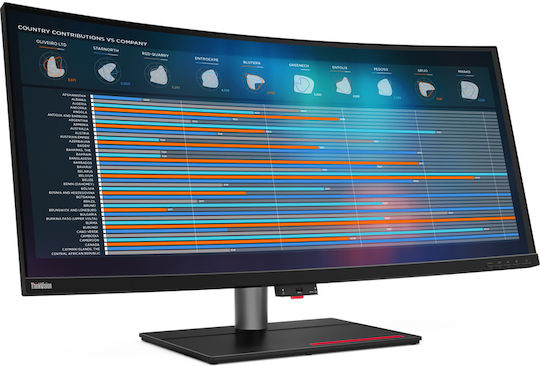 Lenovo ThinkVision P40w-20 Ultrawide IPS Curved Monitor 39.7" 5120x2160 with Response Time 6ms GTG