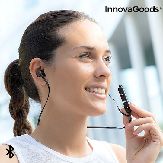 InnovaGoods Magnetic In-ear Bluetooth Handsfree Earphones with Sweat Resistance Black view 3