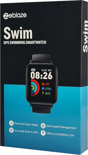 Zeblaze Swim Waterproof Smartwatch with Heart Rate Monitor (Graphite Black) view 8