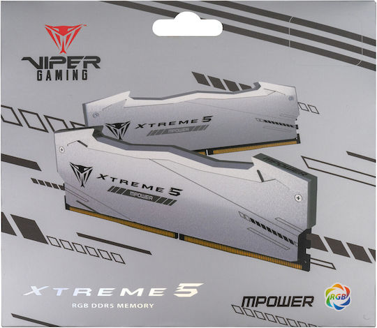 Patriot Viper Xtreme 5 MPower RGB DDR5 32GB Memory RAM with 2x16GB Modules and Speed 6400 for Desktop view 5