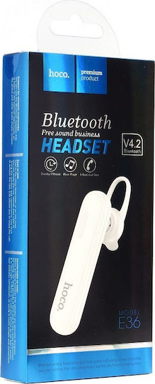 Hoco E36 Earbud Bluetooth Handsfree Earphone White view 4