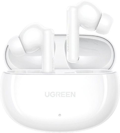 Ugreen WS205 HiTune Hybrid In-ear Bluetooth Handsfree Earphones with Sweat Resistance and Charging Case White view 2
