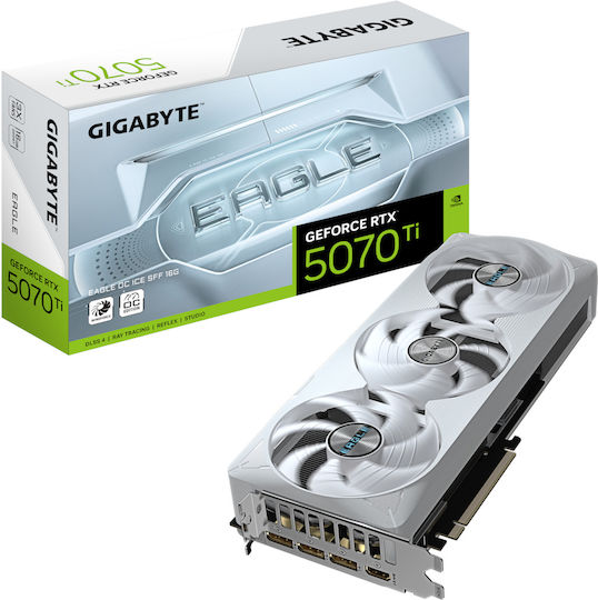 Gigabyte GeForce RTX 5070 Ti 16GB GDDR7 Eagle OC Ice SFF Graphics Card view 1