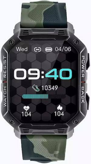 Watchmark Outdoor Ultra Smartwatch with Heart Rate Monitor (Green) view 1