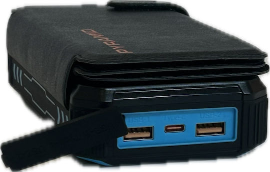 Pyramid International Solar Power Bank 20000mAh 15W with 2 USB-A Ports and USB-C Port view 8