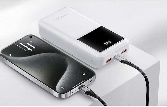 Vention FHMW0 Power Bank 30000mAh 22.5W with 2 USB-A Ports and USB-C Port White Ansicht 4