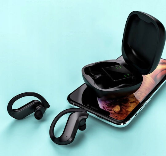 In-ear Bluetooth Handsfree Earphones with Charging Case Black view 9