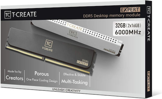 TeamGroup T-Create Expert DDR5 32GB RAM with 2x16GB Modules and Speed 6000 for Desktop CTCED532G6000HC30DC01 vista 9