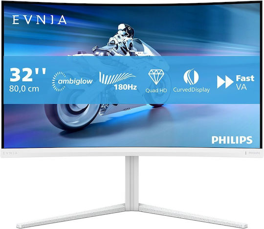 Philips Evnia 5000 VA HDR Curved Monitor 32" QHD 2560x1440 180Hz vue 3