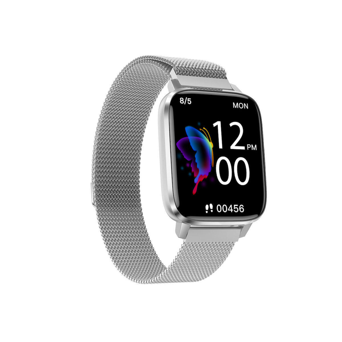 MaX FiT Aluminium Smartwatch with Heart Rate Monitor (Silver) view 2