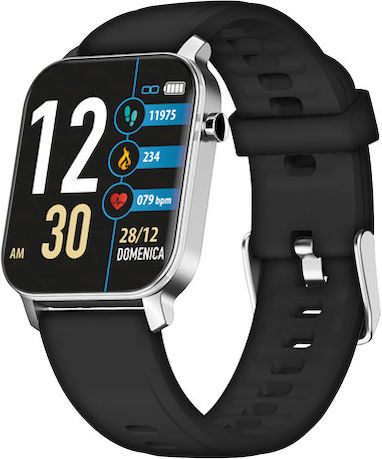 Techmade Techwatch X with Heart Rate Monitor (Black Silicone) view 2