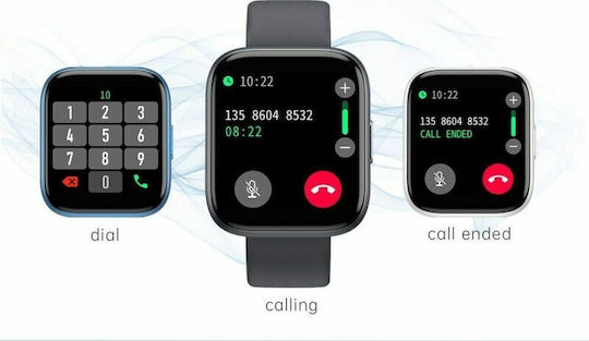 T99 Pro Smartwatch with Heart Rate Monitor (Black) view 4