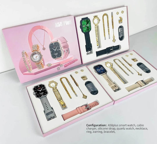 A58 Smartwatch (Pink) view 4