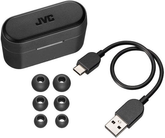 JVC HA-A9T In-ear Bluetooth Handsfree Earphones with Sweat Resistance and Charging Case Black vue 3