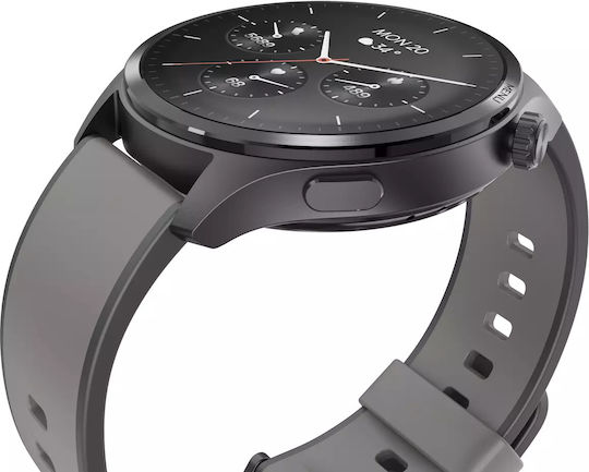 HAMA 9000 47mm Smartwatch with SIM and Heart Rate Monitor (Gray) view 3