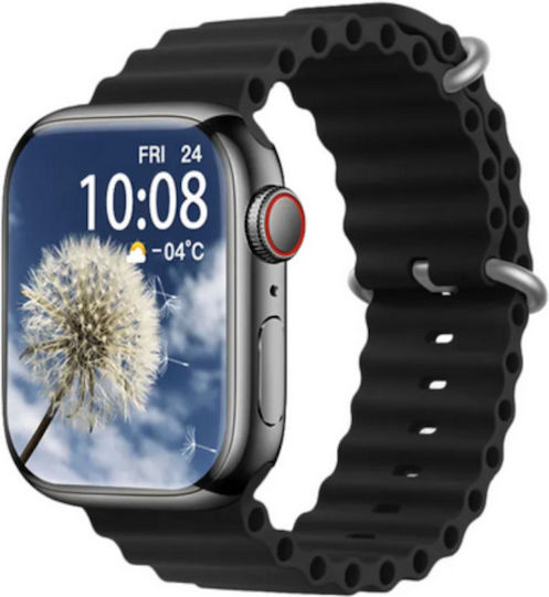 Smarteo HW9 Pro Max Smartwatch with Heart Rate Monitor (Black)