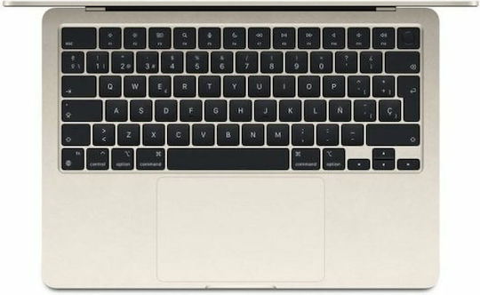 Apple MacBook Air 13" (2024) 13.6" Retina Display (M3-8-core/16GB/256GB SSD) Starlight (ES Keyboard) vue 2