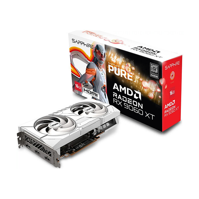 Sapphire Radeon RX 9060 XT 16GB GDDR6 Pure Graphics Card 11350-02-20G