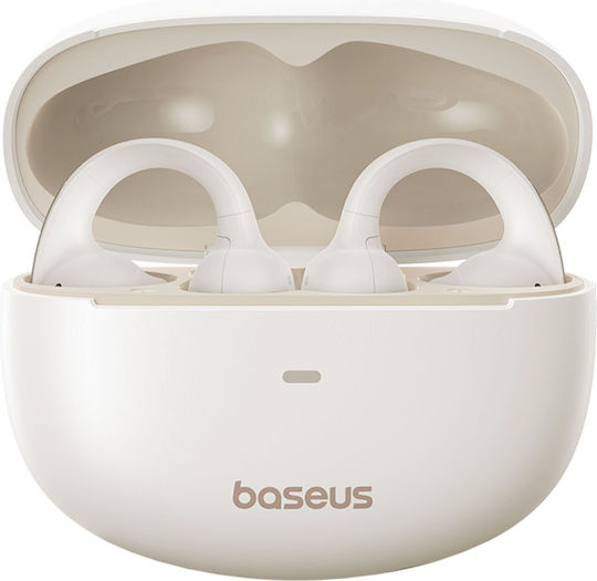 Baseus Bowie MC1 Open Ear Bluetooth Handsfree Earphones with Sweat Resistance and Charging Case White view 4