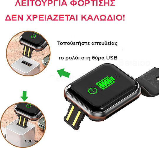 ACP D13 54mm Smartwatch with Heart Rate Monitor (Black) view 3