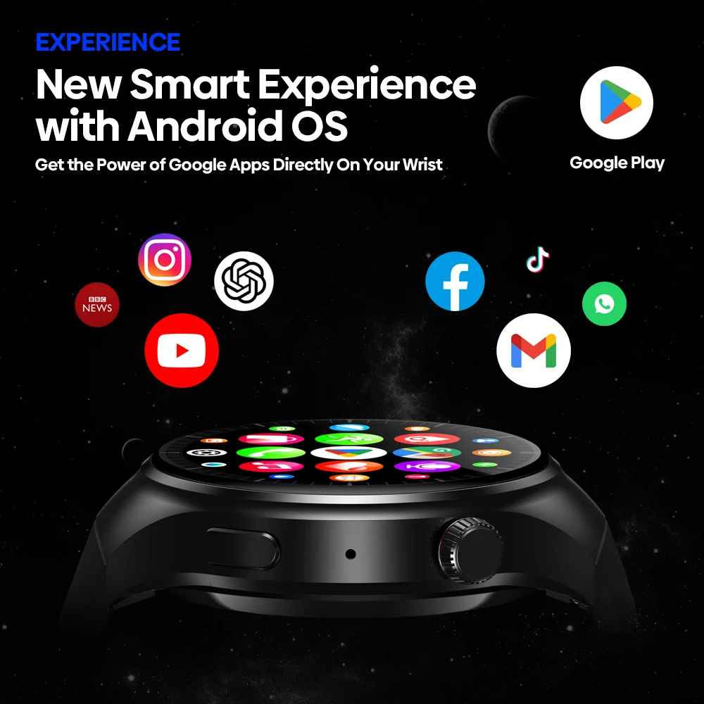 Zeblaze Thor Ultra Smartwatch with Heart Rate Monitor (Black) view 4