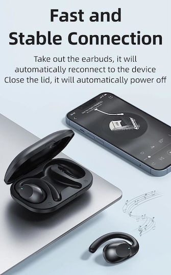 Usams EM20 Earbud Bluetooth Handsfree Earphones with Charging Case Black view 3
